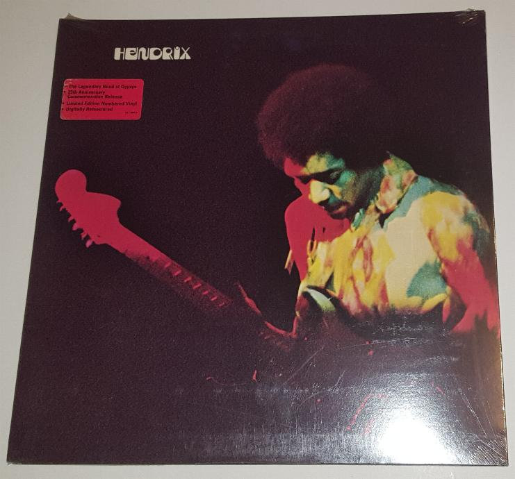 Jimi Hendrix Band of Gypsys Vintage Vinyl Record 1995 Limited Numbered Edition LP Live Concert Fillmore East New Years Eve 1969